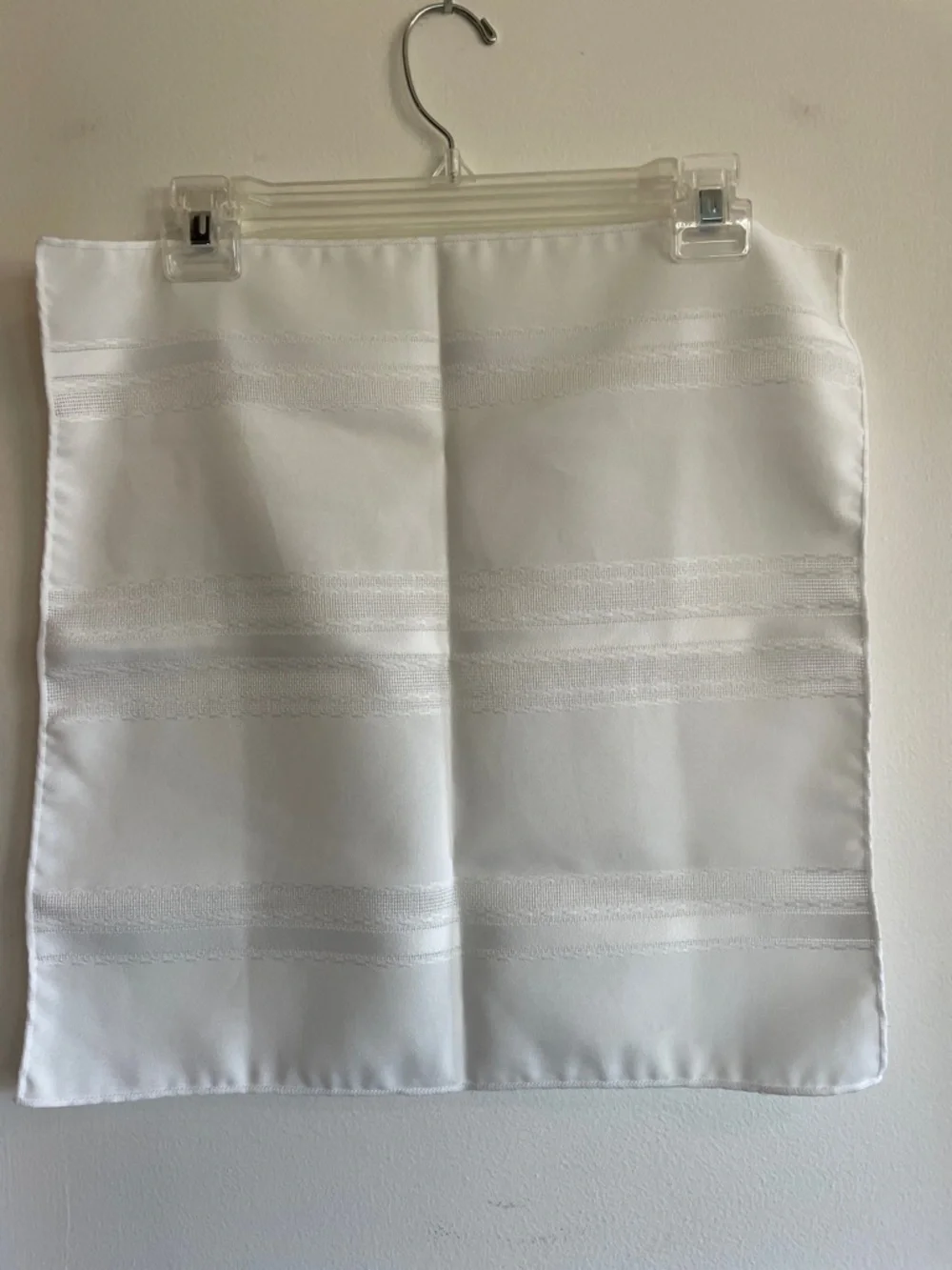 VINTAGE Set of White Hemstitched Cloth Napkins (6)